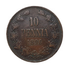 10 Penniä 1896 Variantti 1.2 /// 6 vinossa oikealle - pikkukuva 1