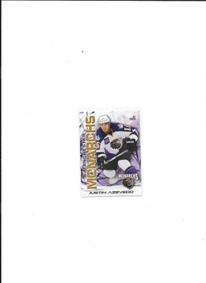 2011-12 Manchester Monarchs #1 Justin Azevedo ex- Lukko farm