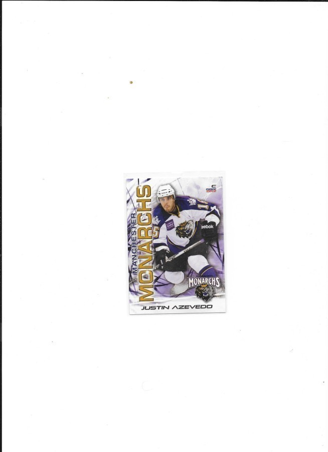 2011-12 Manchester Monarchs #1 Justin Azevedo ex- Lukko farm