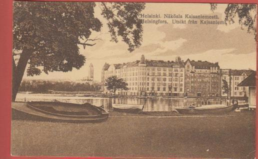 Helsinki Näköala Kaisaniemestä - kulk v 1942