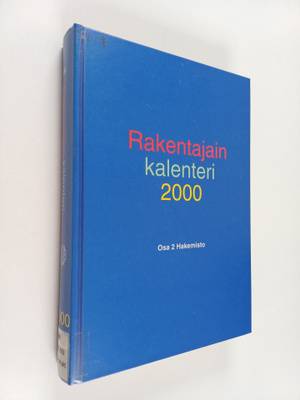 Rakentajain kalenteri 2000 Käsikirja 2 : hakemisto