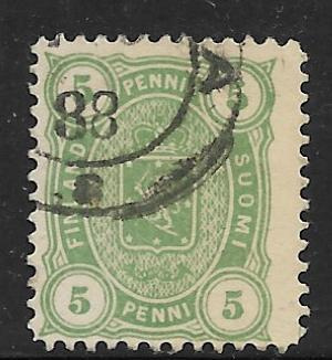 Nelilukuiset 1885 5p (LAPE 20) O