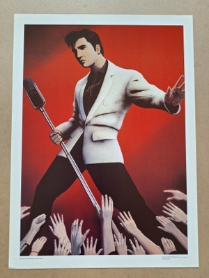 Elvis Presley The King Juliste 41*30 cm Vuodelta 1979 Uusi