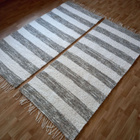 Harmaa / valkoiset matot 174x75cm (1) - pikkukuva 2