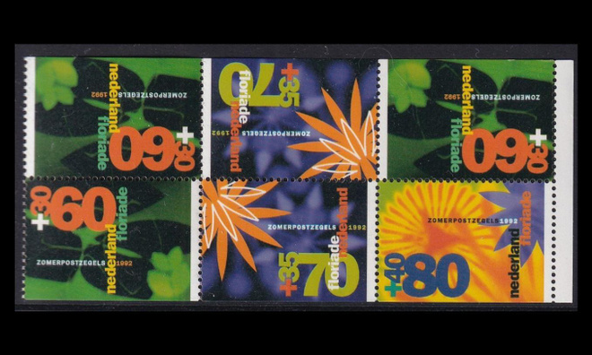Alankomaat 1436-8hb ** Hyväntekeväisyys kukkia vihkomerkit