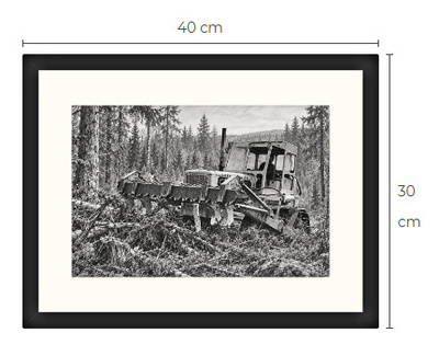 Uusi Caterpillar art print kehystetty 30 cm x 40 cm