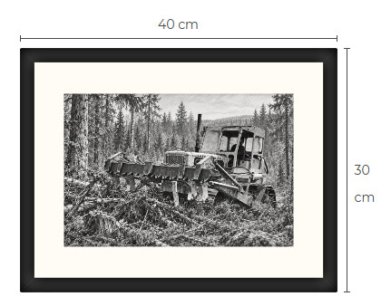 Uusi Caterpillar art print kehystetty 30 cm x 40 cm