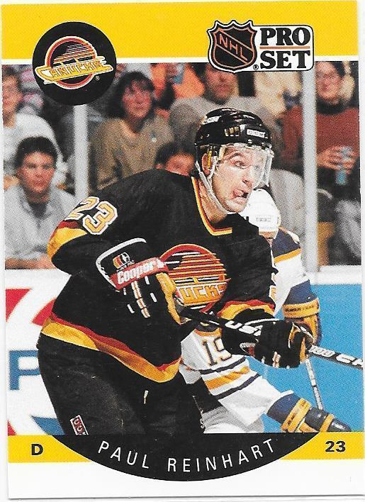 1990-91 ProSet #304 Paul Reinhart Vancouver Canucks