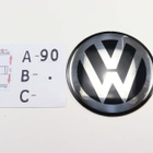 Volkswagen Pyöreät Alumiinitarrat ; Eri Kokoja ja Värejä - pikkukuva 1