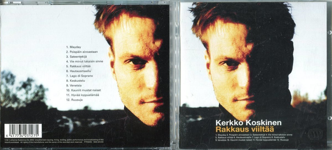 KERKKO KOSKINEN . CD-LEVY . RAKKAUS VIILTÄÄ