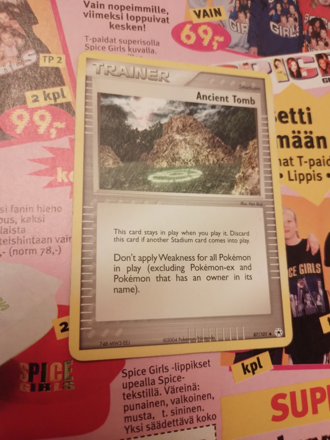 Ancient Tomb 87/101 Non Holo Ex Hidden Legends Uncommon Card