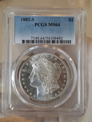 Morgan dollar 1882 S MS64