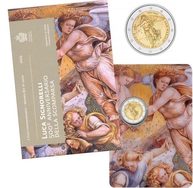 ** SAN MARINO 2€ 2023 Signorelli kansiossa **