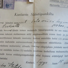 KUSTAVIN SÄÄSTÖPANKKI VELKAKIRJA + LEIMAMERKIT + MUUTA - pikkukuva 2