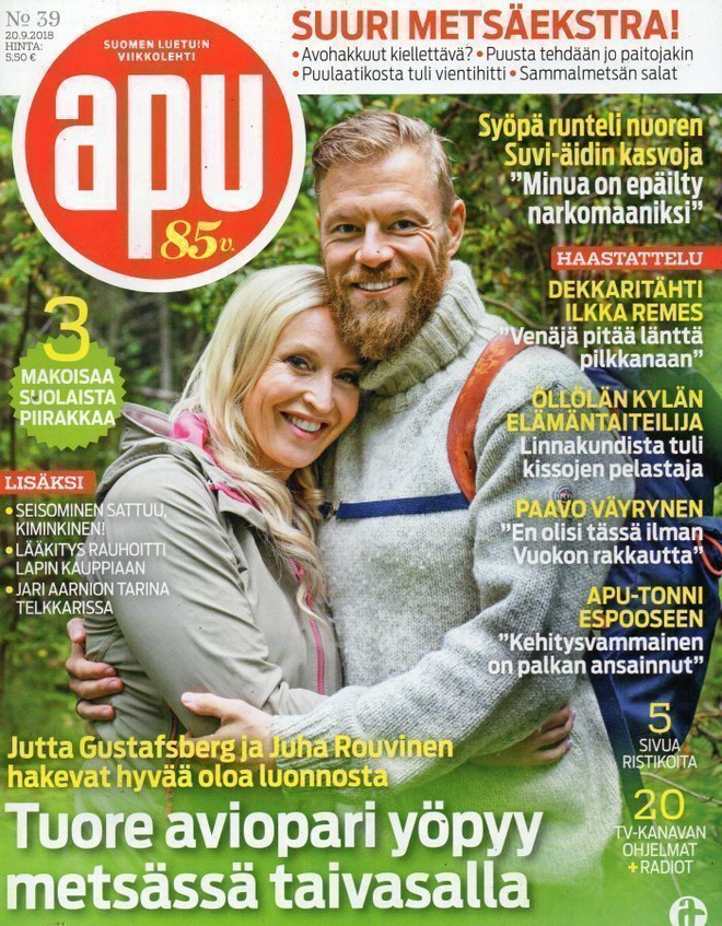 Apu n:o 39 2018 Jutta & Juha. Suvi-Sofia. Risto &Kissat.