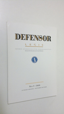 Defensor Legis N:o 5/2008