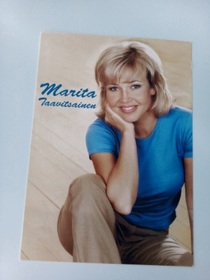 MARITA TAAVITSAINEN nimmaroitu fanikortti ( Sis.postikulut )