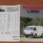 1985 Mitsubishi L 300 pakettiauto esite - KUIN UUSI - suom - pikkukuva 1