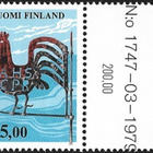 1977 Kuvam Viirikukko 5,00 paperi yHa ** LaPe 797 a) TIL N:o - pikkukuva 1