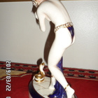 ART DECO POSLIINI VEISTOS. v.1920, ROYAL DUX KORK. 24 CM. - pikkukuva 4