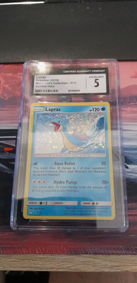 Pokemon lapras mcdonalds collection confetti holo cgc 5
