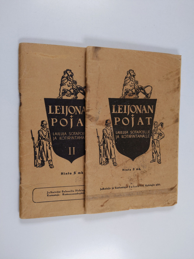 Toivo (toim.) Rautavaara : Leijonan pojat 1-2 : lauluja s...