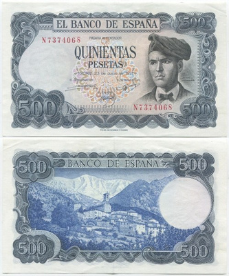 Espanja 500 Pesetas 1971 (P-153) aUNC