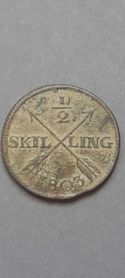 1/2 skilling, 1803