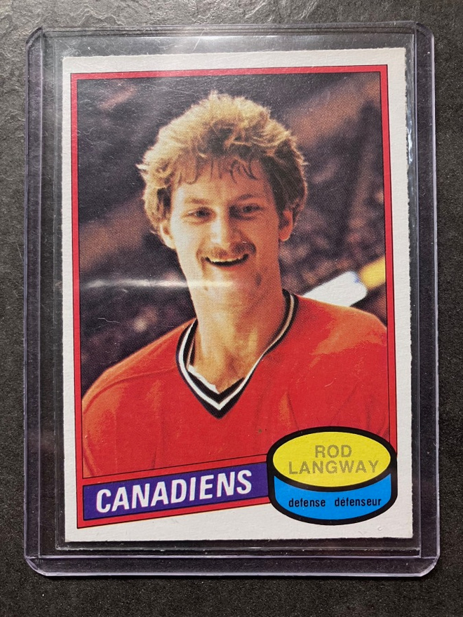 1980-81 O Pee Chee Rod Langway Rookie Card #344