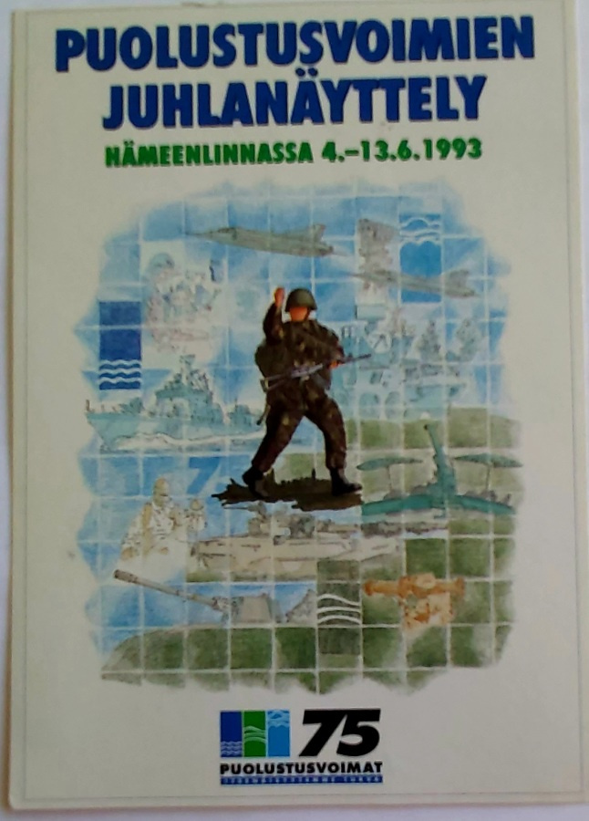 PUOLUSTUSVOIMAT 75 V KORTTI JA ERIKOISLEIMA 8 6.1993 HÄNEENL