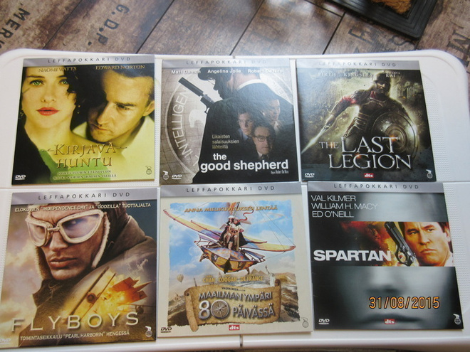 Leffapokkareita DVD (OSTA HETI = 1 KPL)