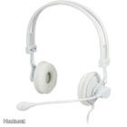 Deltaco HL7V Headset, mikrofoni ja äänensäätö, valk. *UUSI* - pikkukuva 1