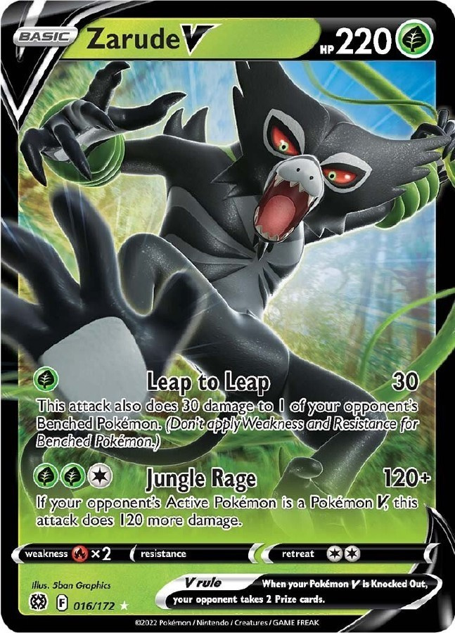 Zarude V 016/172 - Brilliant Stars - NM/M