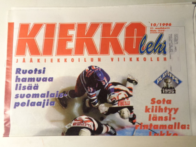 Kiekkolehti Nro 10/1996 (27.12)