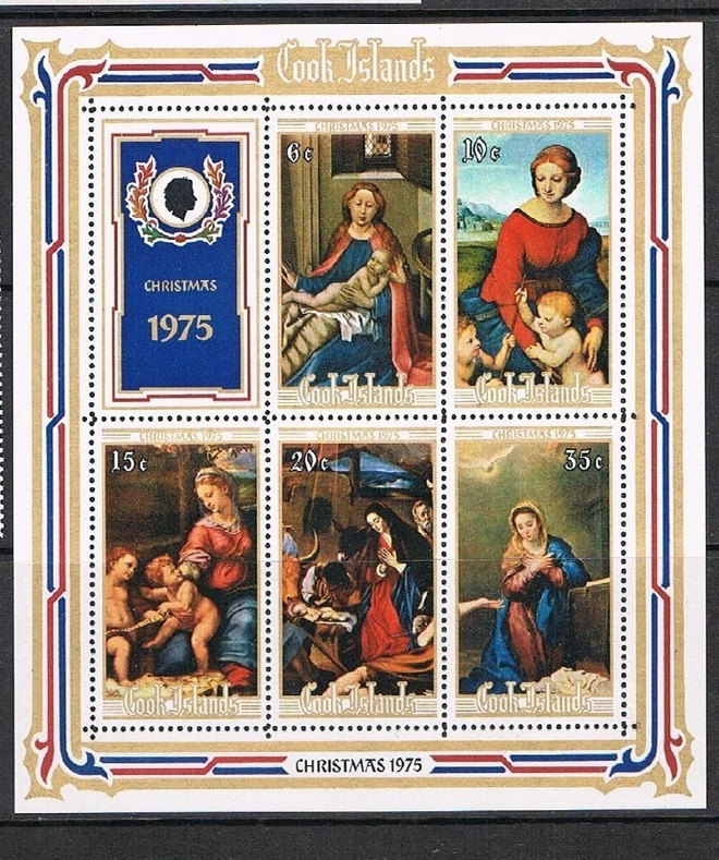 Cook Islands 1975 - Joulu Christmas ++ blokki