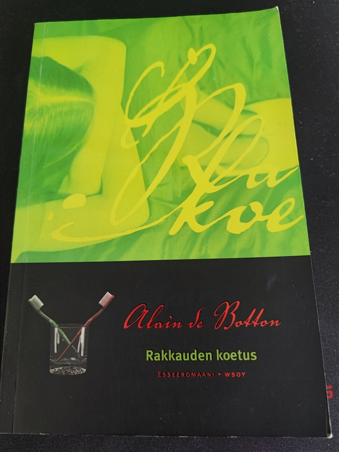 Rakkauden koetus - Esseeromaani Alain de Botton