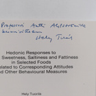Hely Tuorila : Hedonic responses to colour, Sweetness, Sa... - pikkukuva 2
