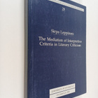 Sirpa Leppänen : The Mediation of Interpretive Criteria i... - pikkukuva 1