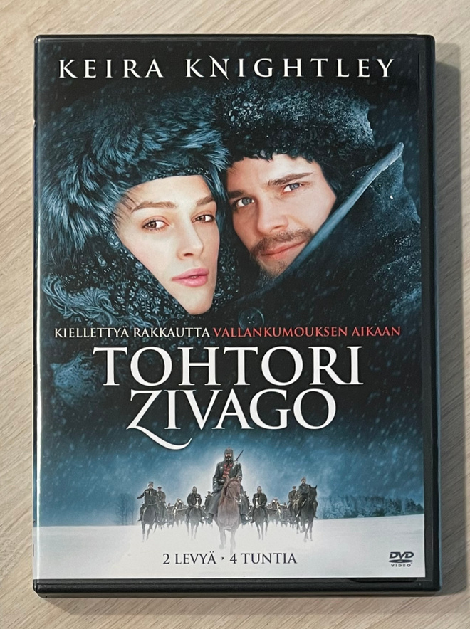 Tohtori Zivago (2002) minisarja (2DVD) Keira Knightley