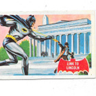 1966 Topps Batman Trading Card #17A Batman Link To Lincoln - pikkukuva 1