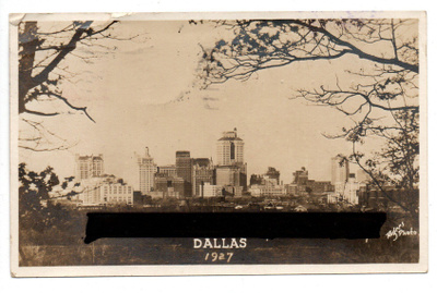 Vanha kortti, Yhdysvallat, Dallas, vuodelta 1926