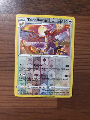 Pokemon Talonflame 140/203 Reverse holo rare