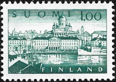 1963 Yleismerkki Helsinki 1,00 paperi xHa 1 ** LaPe 561 x