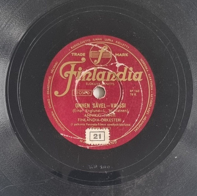 Savikiekko 1953 - Annikki Tähti - Finlandia P 167