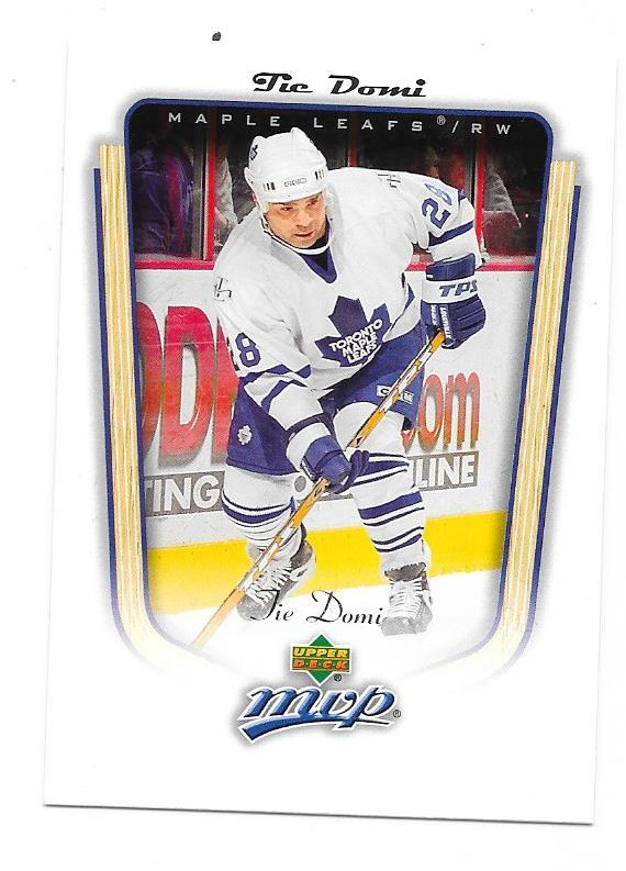 2005-06 UD MVP #355 Tie Domi Toronto Maple Leafs gooni