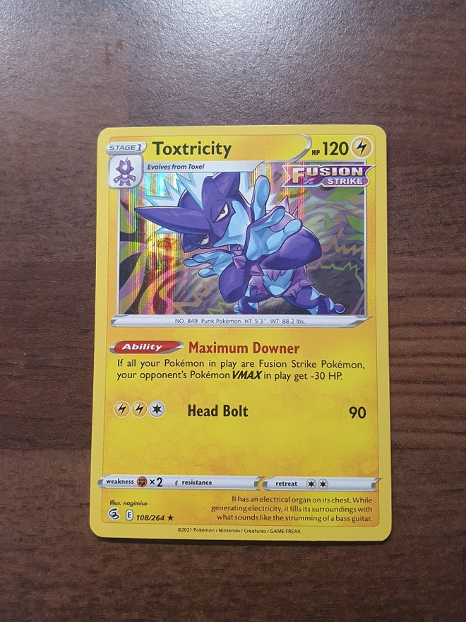 Pokemon Toxtricity 108/264 Holo Rare