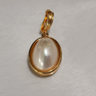 Emaloitu Cabouchon gold plated riipus - pikkukuva 1