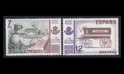 Espanja 2526-7 ** Posti- ja telemuseo (1981)