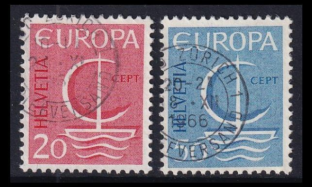 Sveitsi 843-4 o Europa (1966)