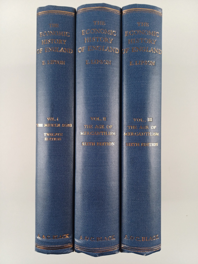 E. Lipson : The Economic History of England 1-3